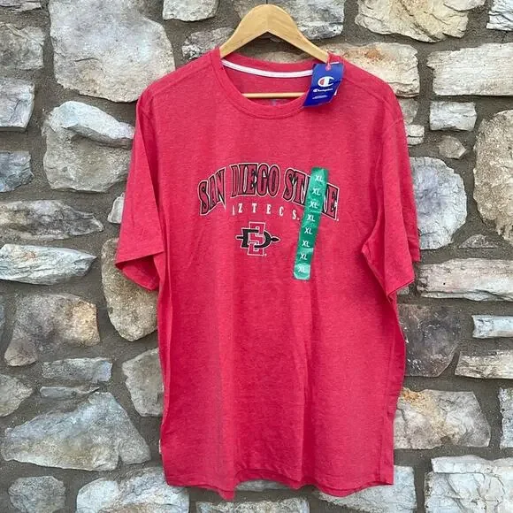 Champion SDSU San Diego State red t-shirt size XL NEW - Picture 2 of 6